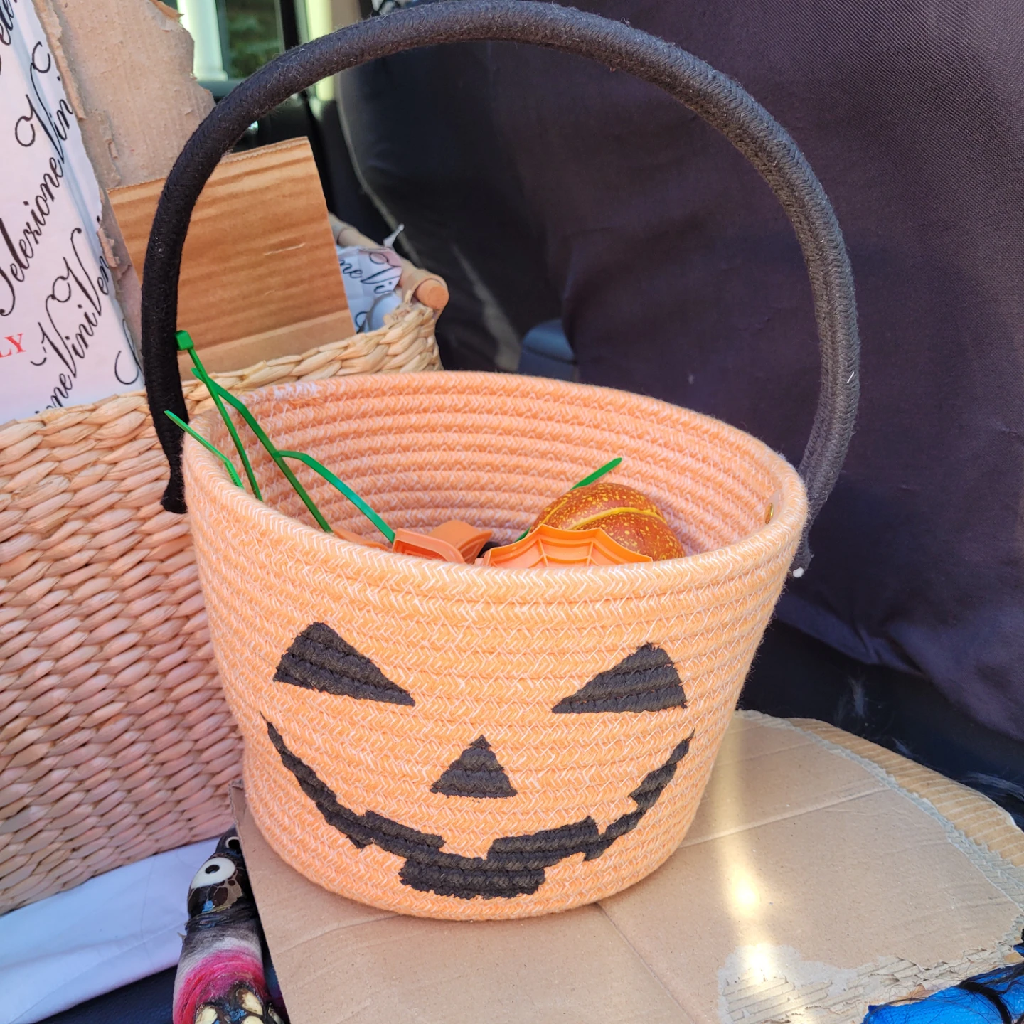 Rope Pumpkin Halloween Basket - photo 2