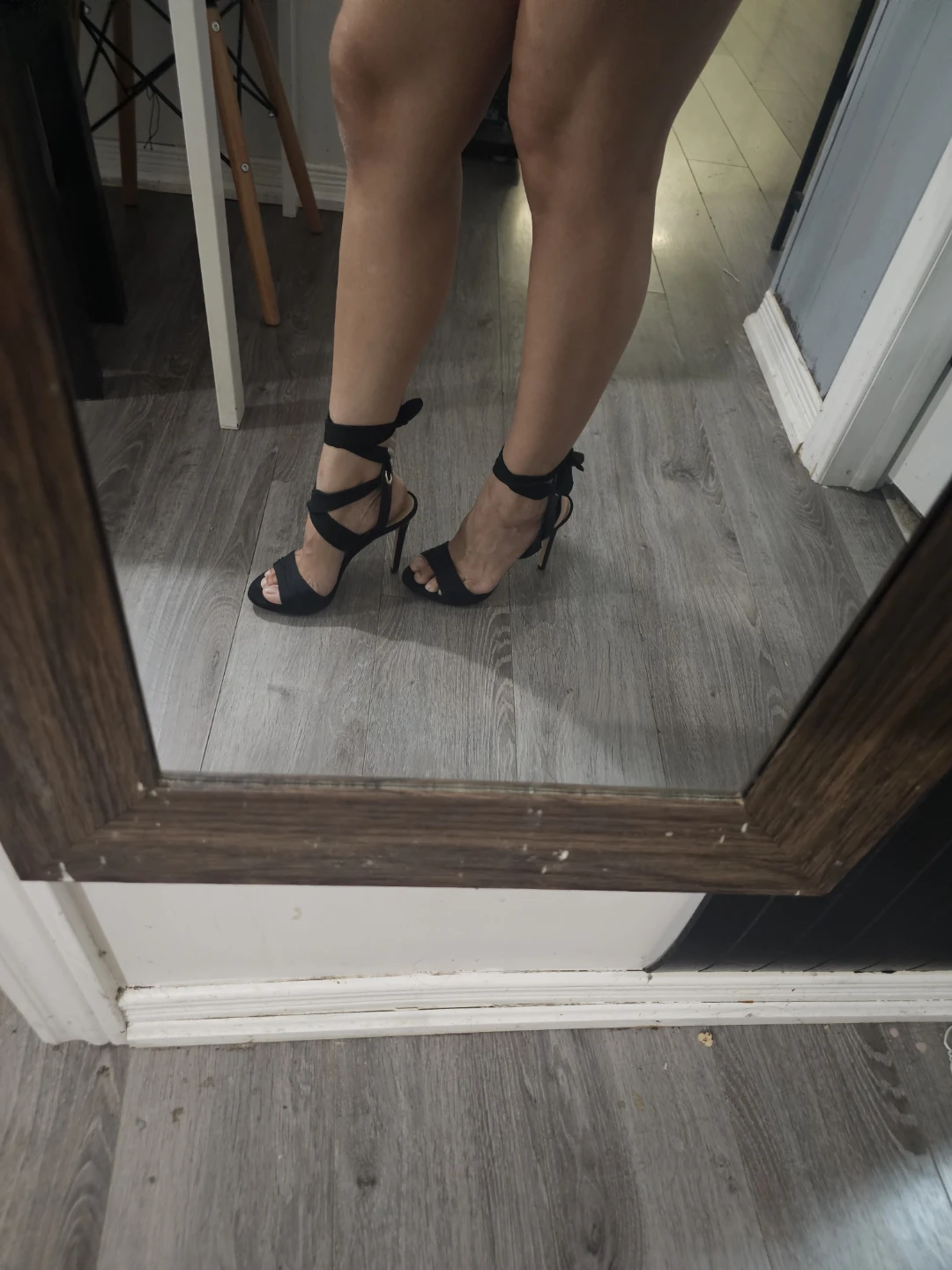 Marciano Black Lace-Up Heeled Sandals - photo 3