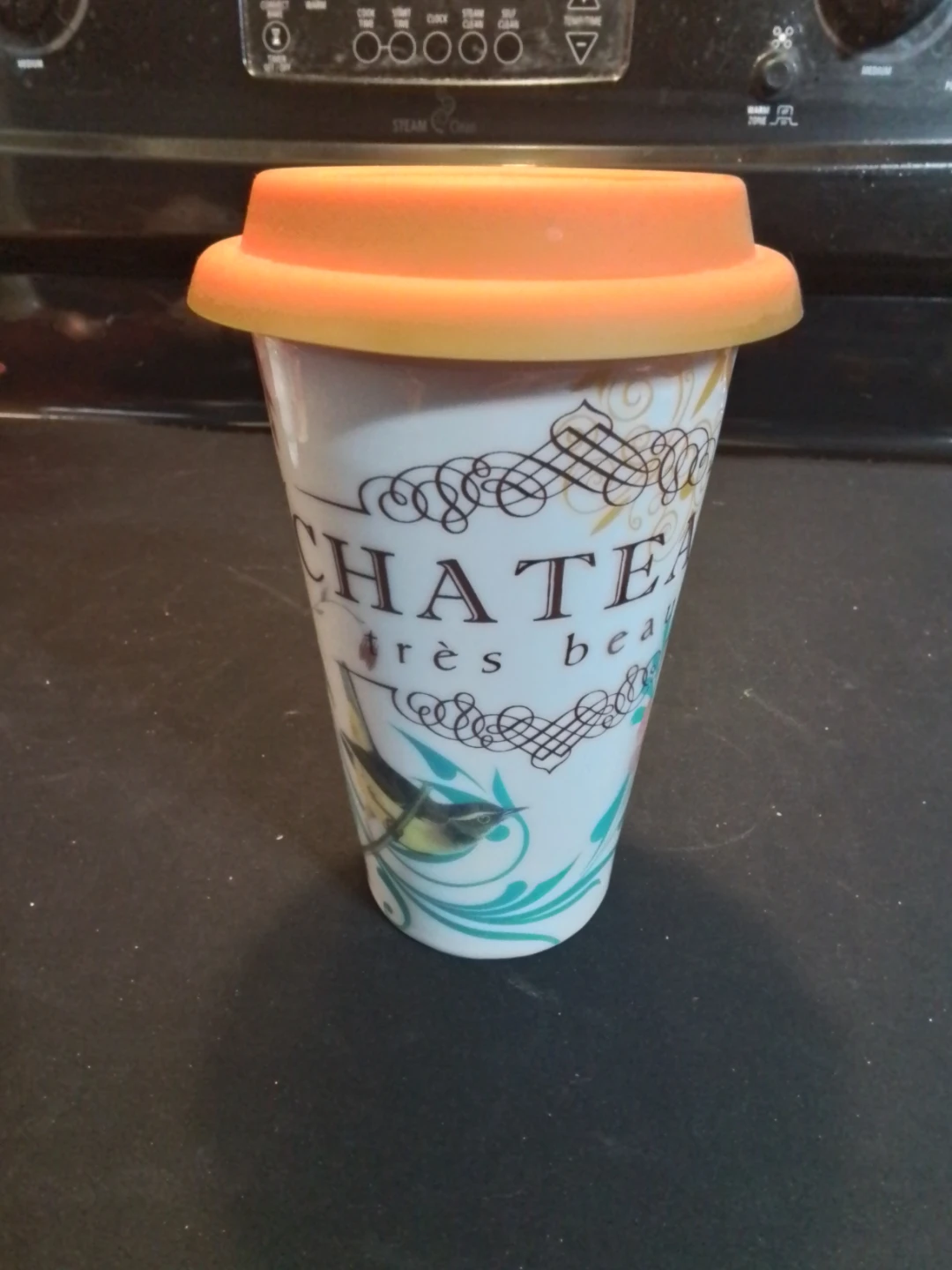 Vintage Chateau Très Beau Ceramic Travel Mug - photo 2