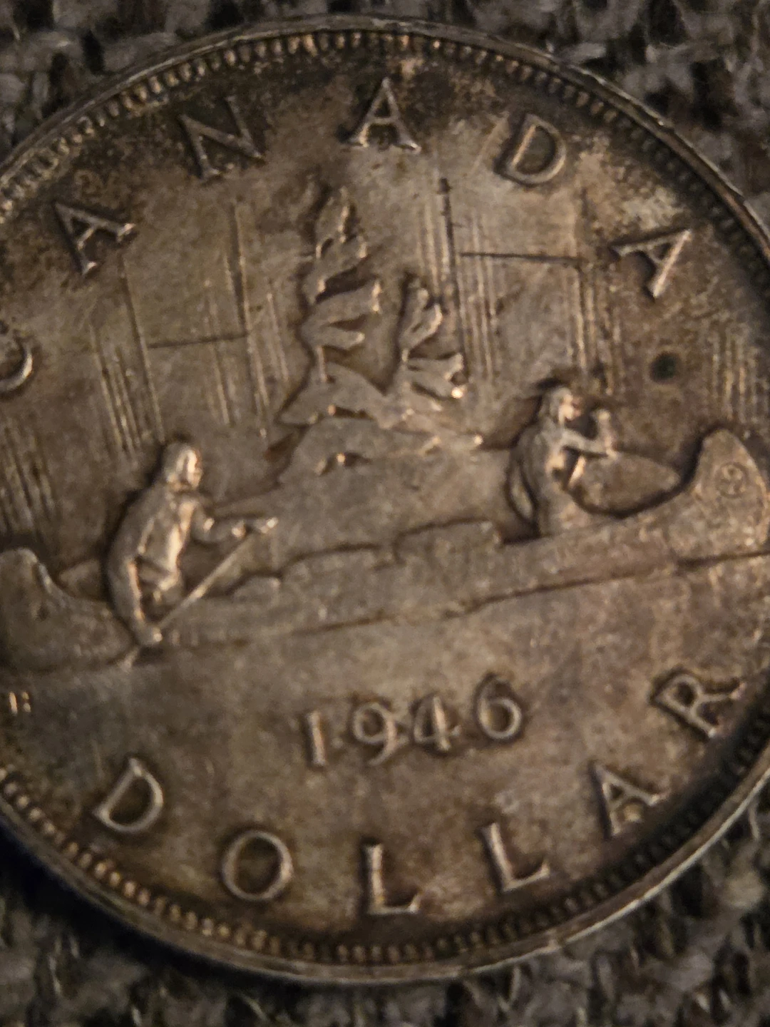 1946 Canadian Silver Dollar swl misprint - photo 4