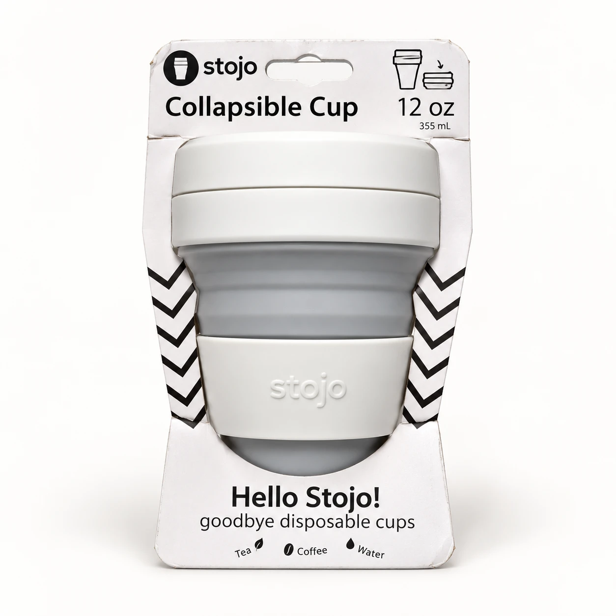 Stojo Collapsible Cup 12 oz Grey