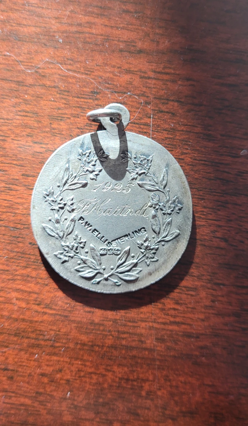 1925 Sterling Silver  Medal - photo 2
