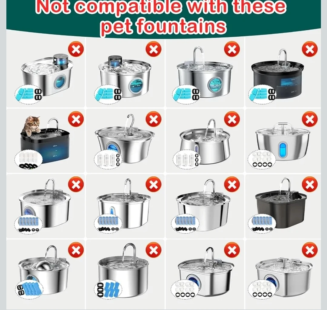 Pet Water Fountain Replacement Filter Pack - photo 3