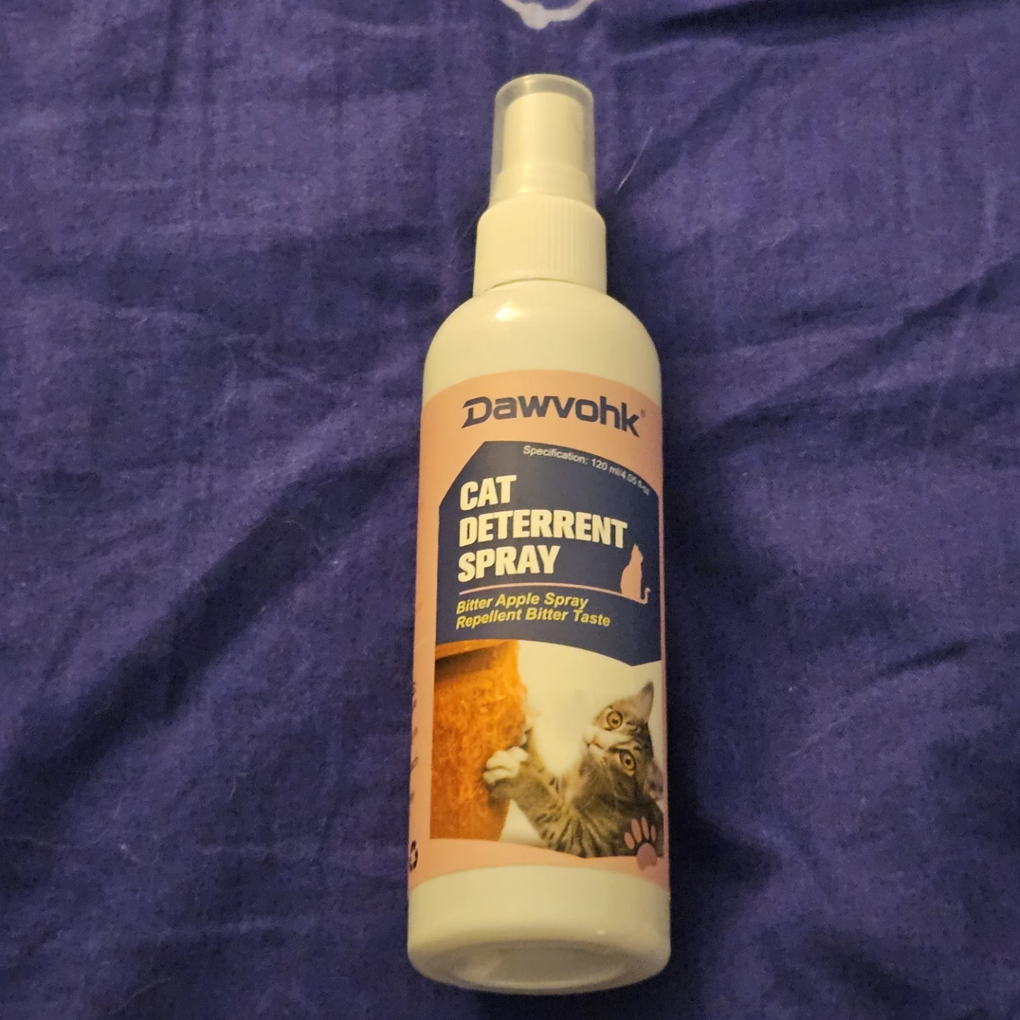 Dawvohk Cat Deterrent Spray 120ml - 60% remaining