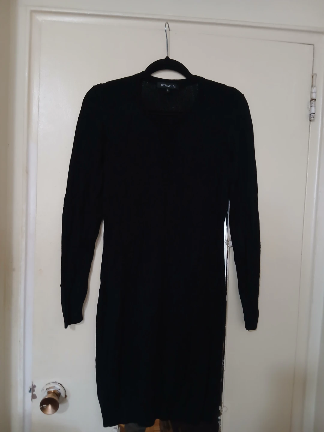 Dynamite Black Long Sleeve Dress