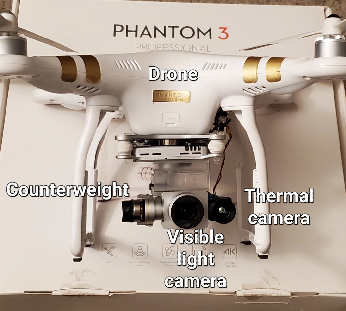 Thermal Drone DJI Phantom 3 Pro - photo 4
