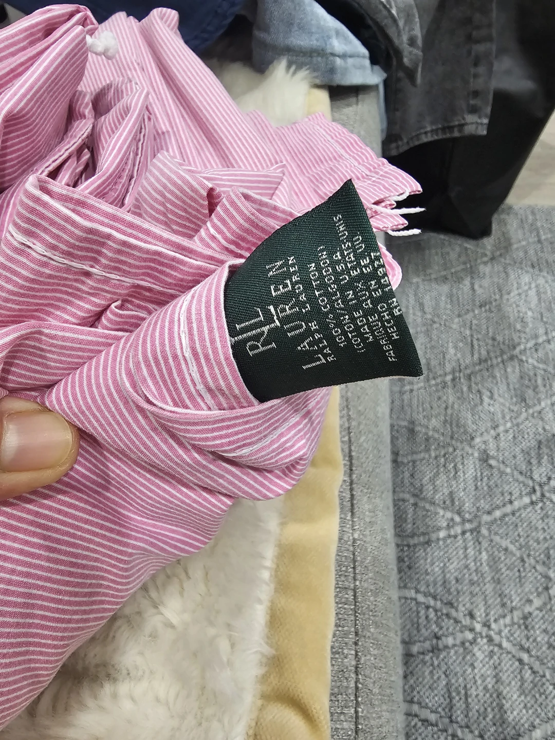 🏈KING Ralph Lauren Pink Striped Sheets with 2 pillow Cases - photo 2