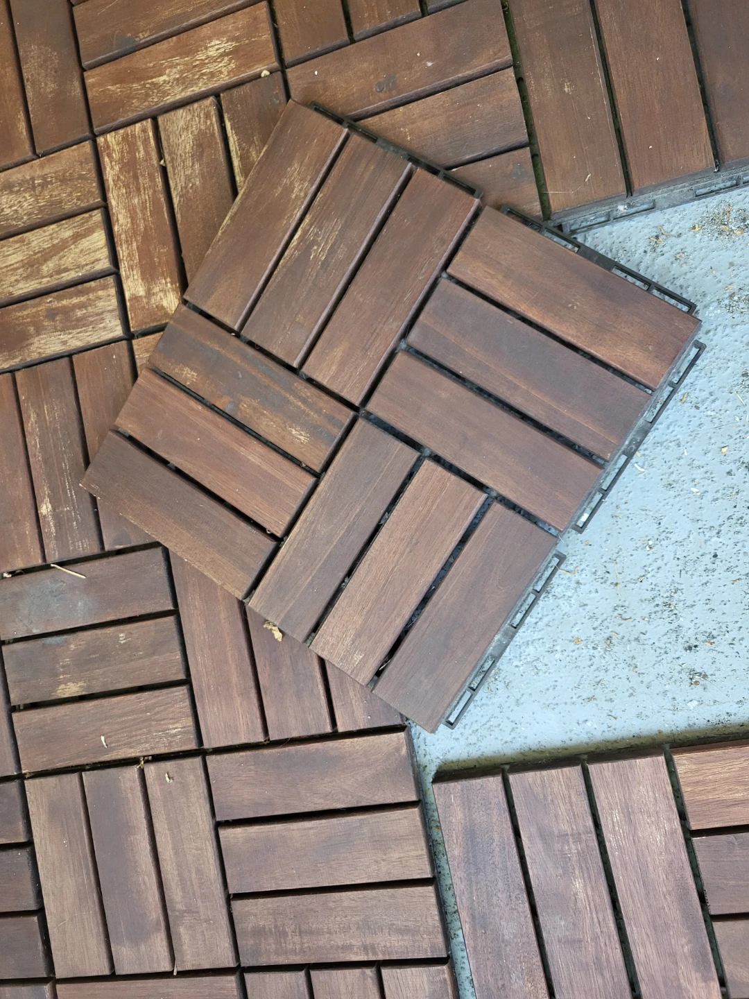 Interlocking Wood Deck Tiles - photo 2