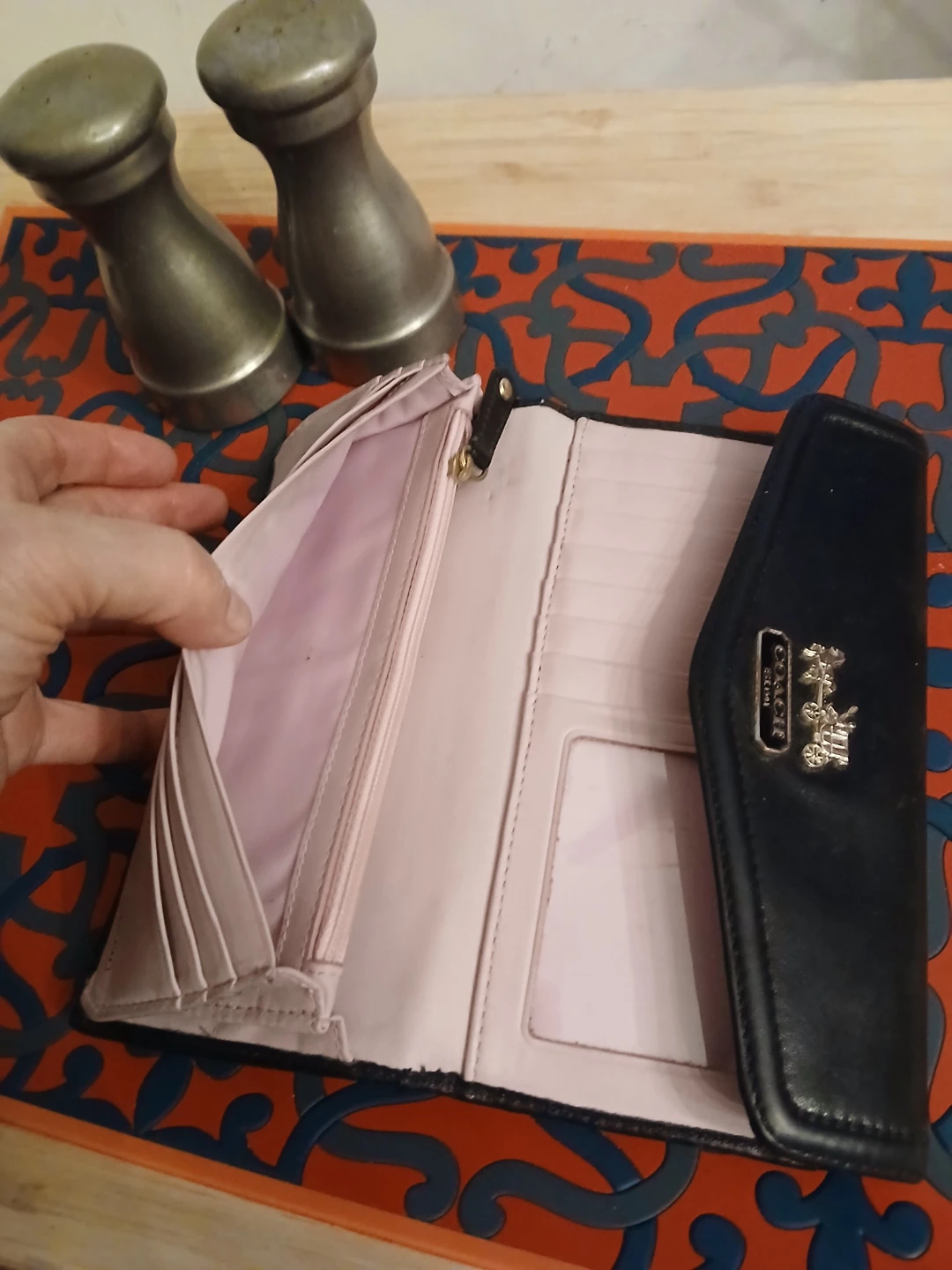 Coach Black Leather Wallet Madison - photo 3