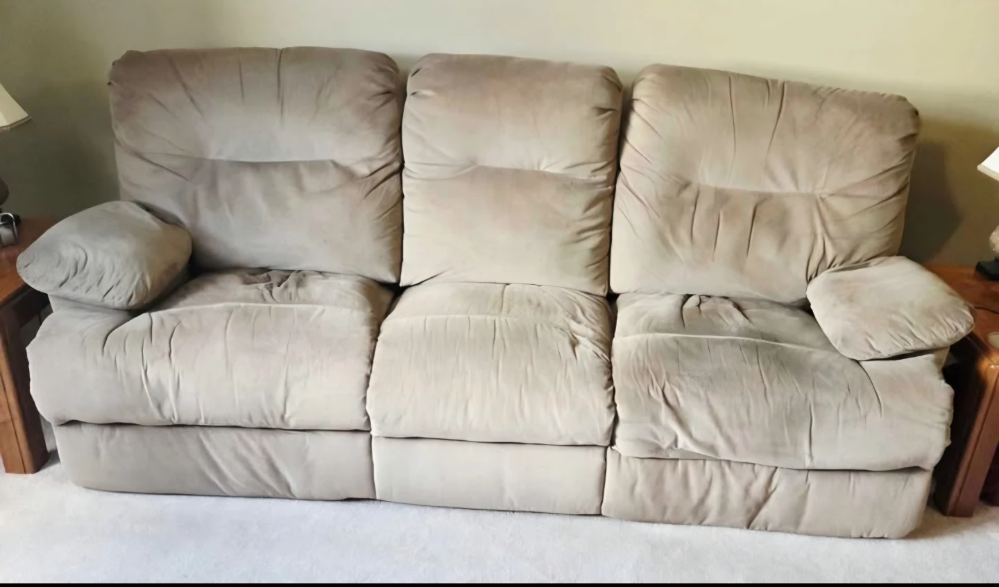 Beige Reclining Sofa & Chair - Manual - photo 2