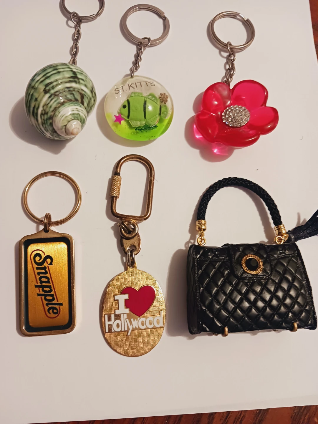 $3 EACH !! Set of 6 Assorted Keychains