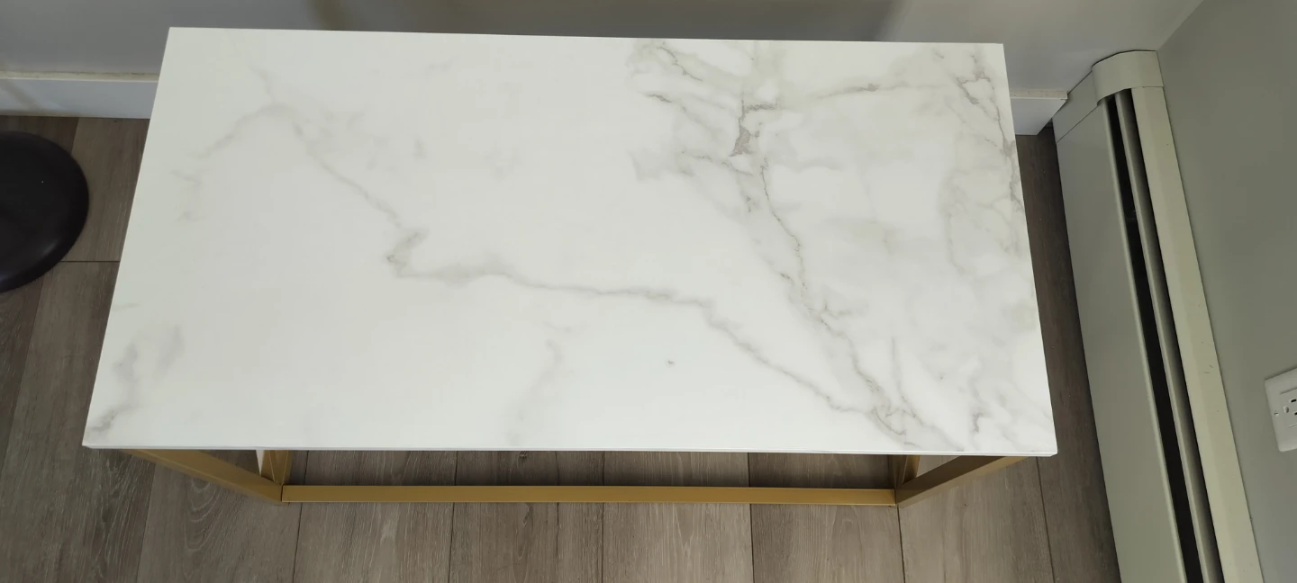 White Marble Effect Coffee Table - photo 2