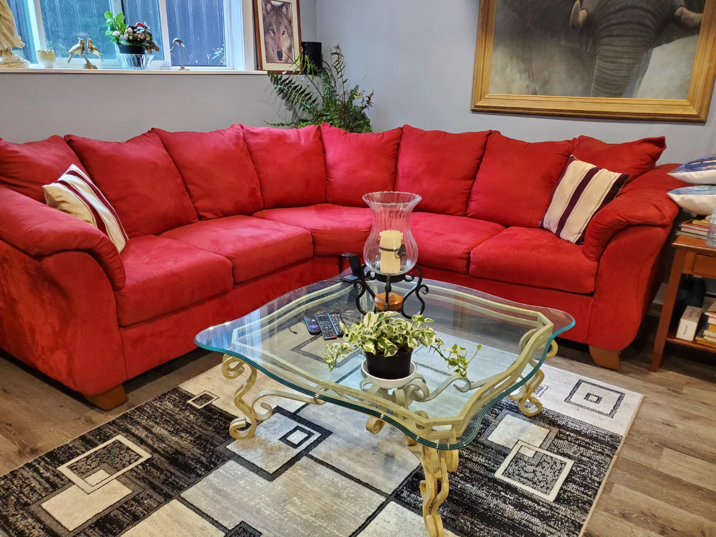 Red Sectional Sofa