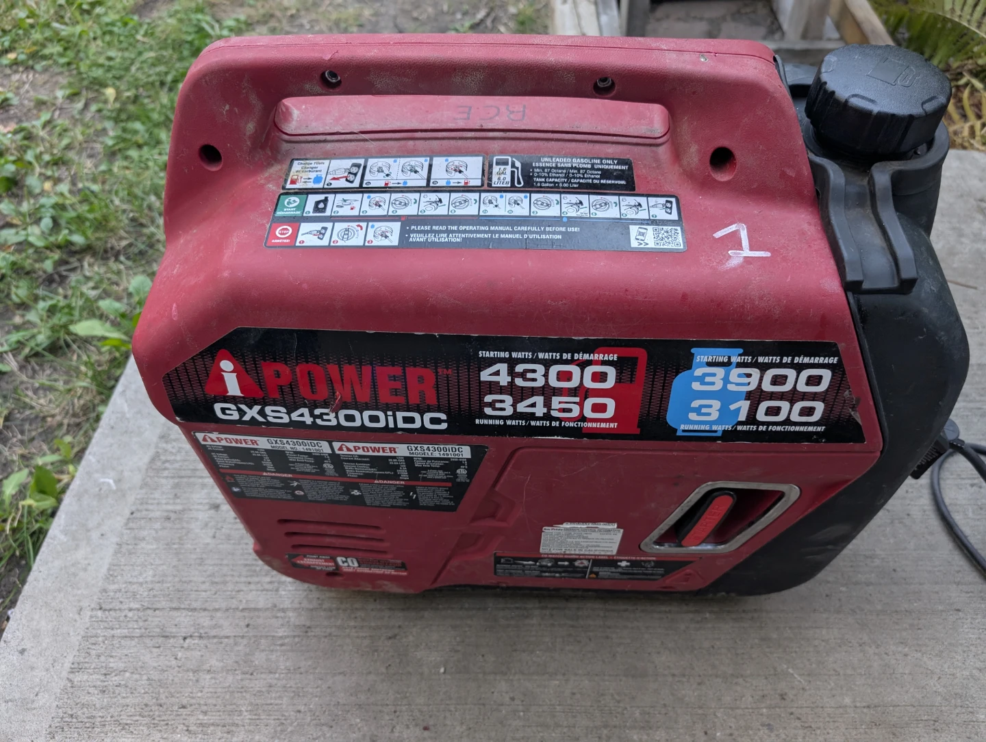 iPower GXS4300iDC Inverter Generator - photo 2