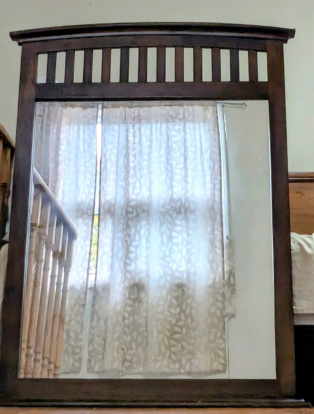 Dark Wood Wall Mirror