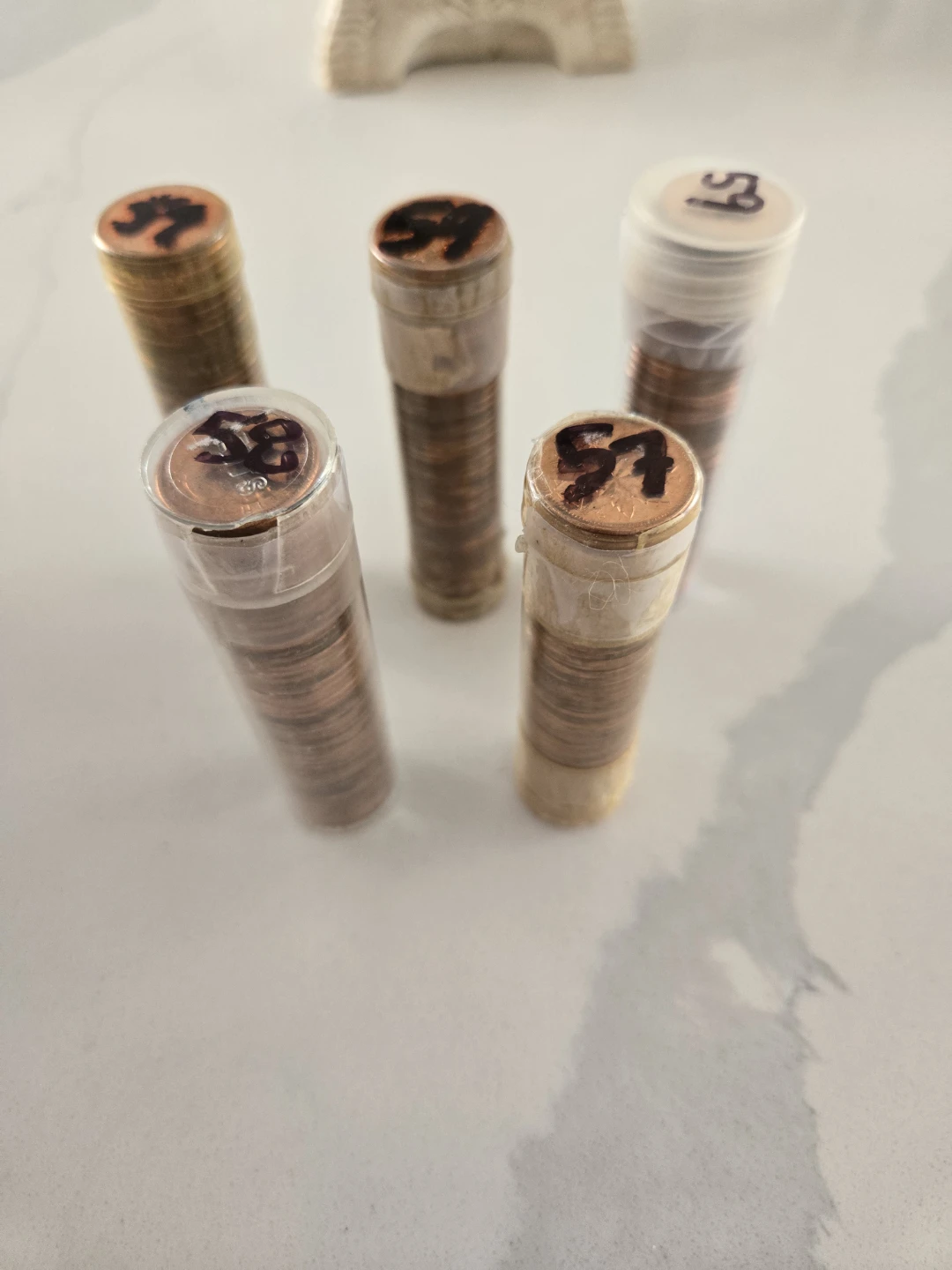 5 Rolls of Good Condition Canadian Pennies