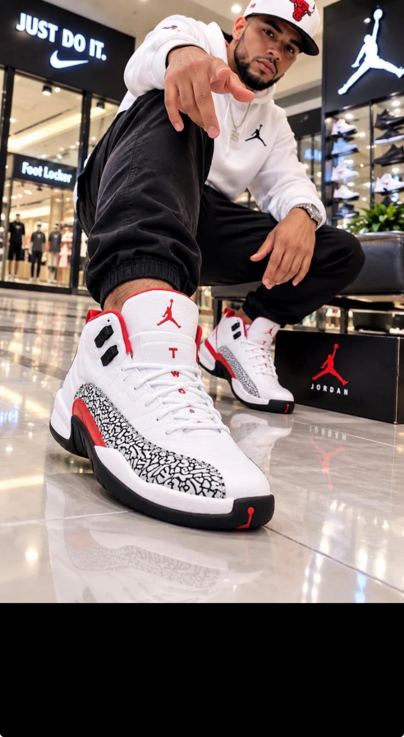 Nike Air Jordan 12 White Cement size 10, 11