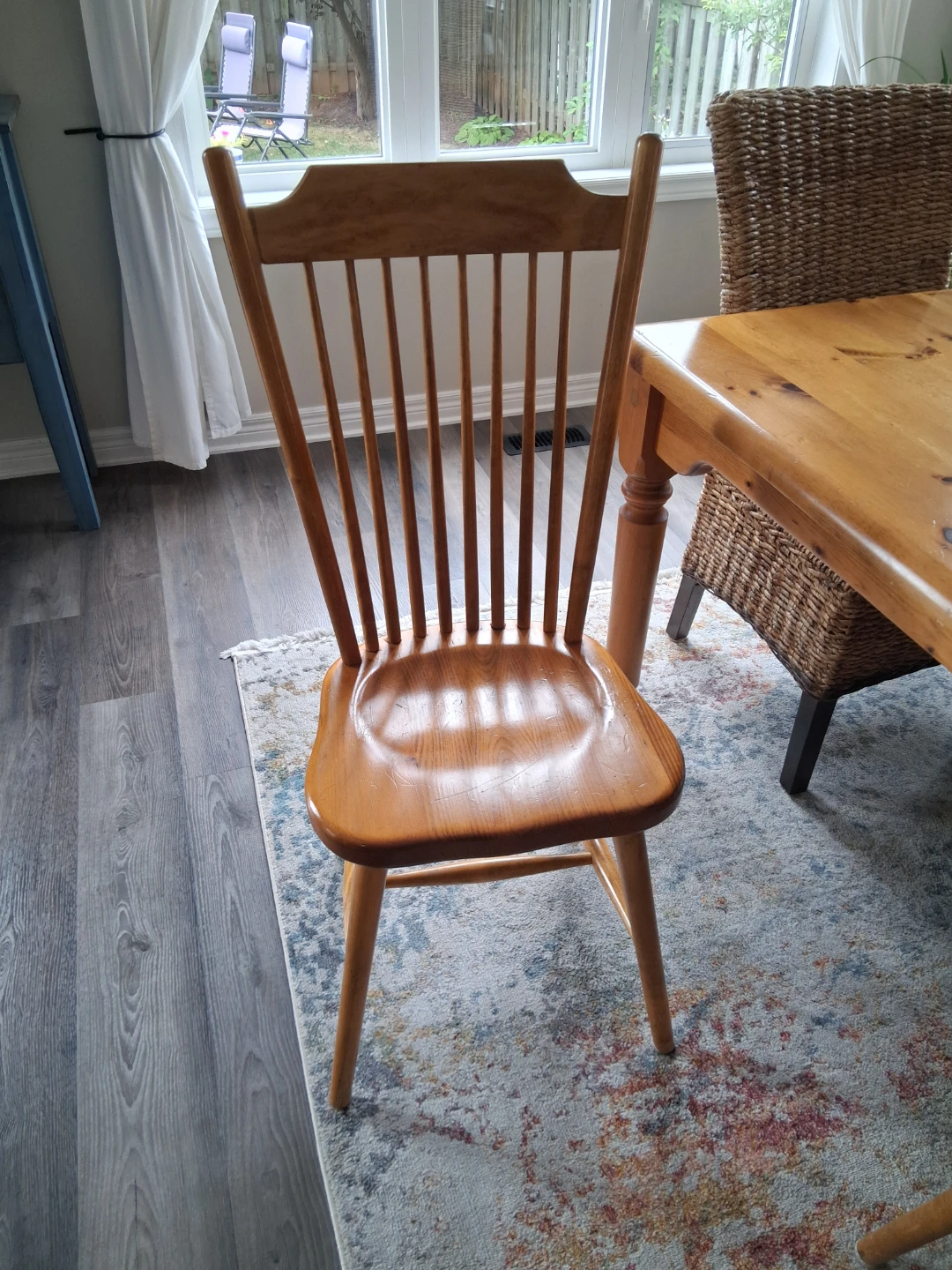 Hand crafted solid Wood Dining Table and 8 Chairs - photo 3