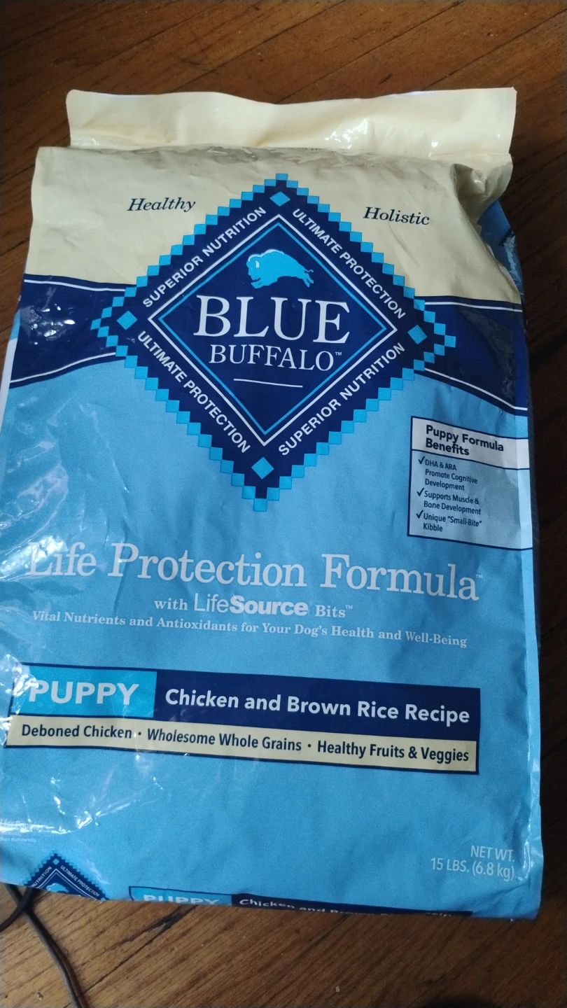 Blue Buffalo Puppy Chicken and Brown Rice Recipe 15 lbs - photo 2