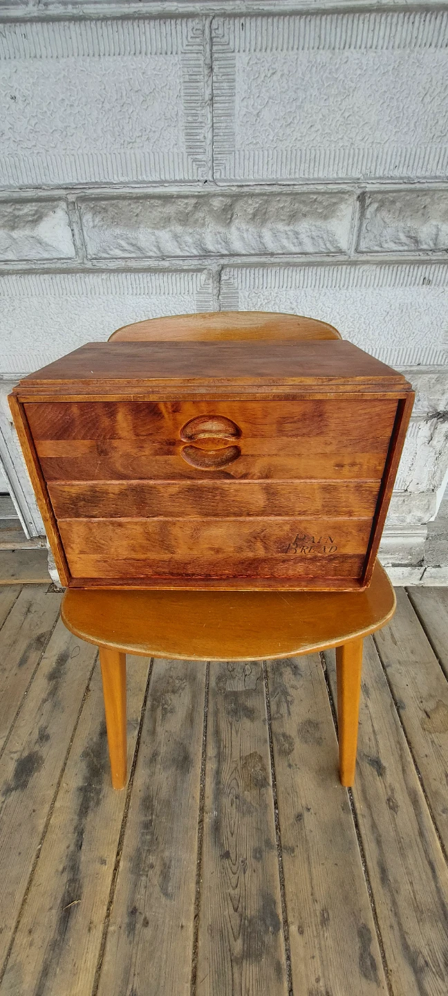 Vintage Wooden Bread Box