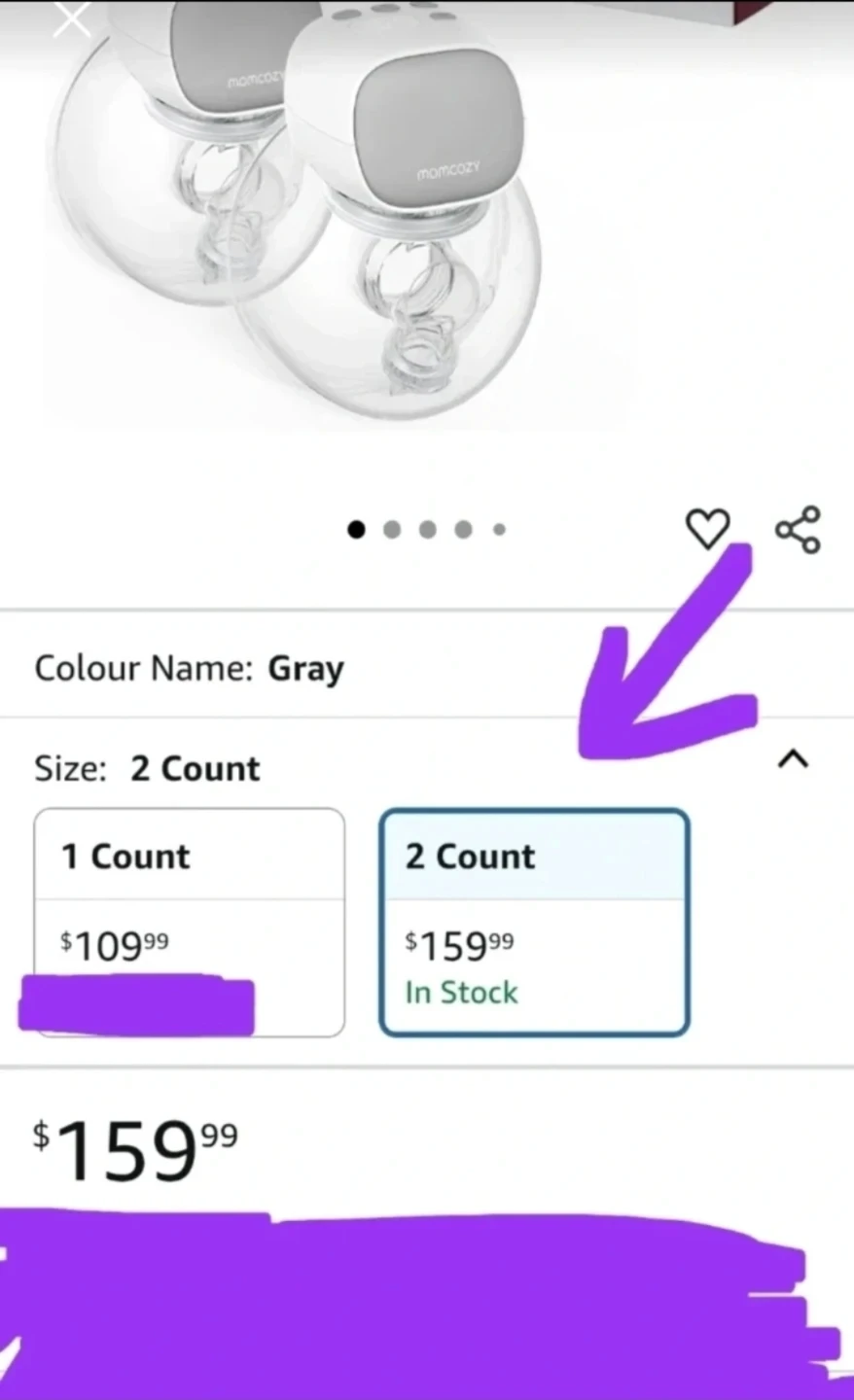 New Momcozy S9 Pro Updated Hands Free Breast Pump, Wearable - photo 3