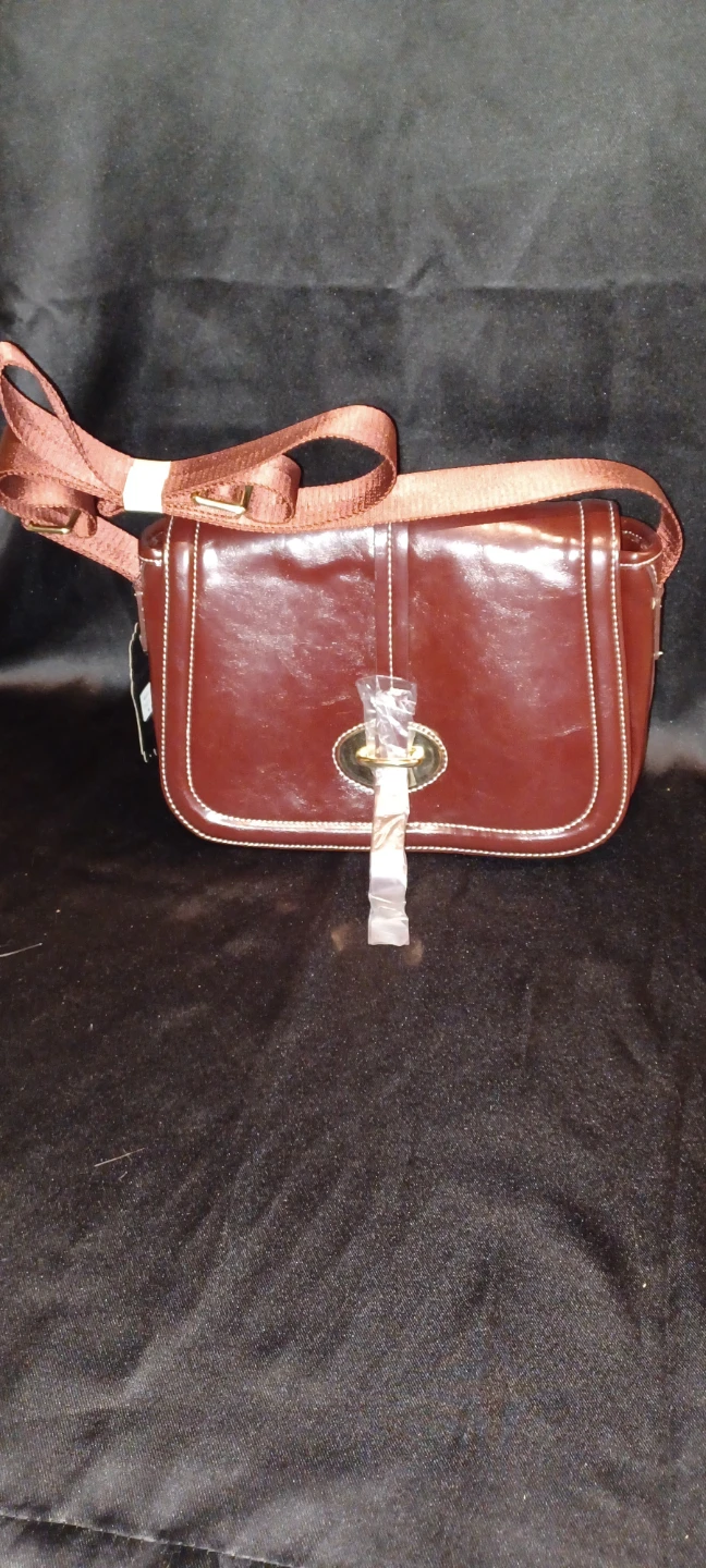 Burgendy Leather Crossbody Bag