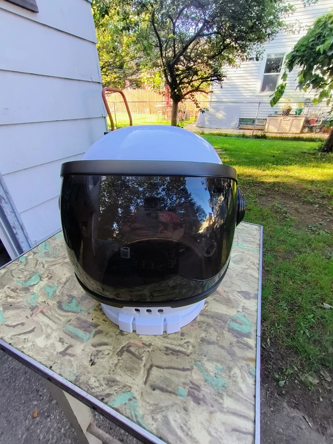 Childs Youths Space Helmet made of plastic for Halloween or fun