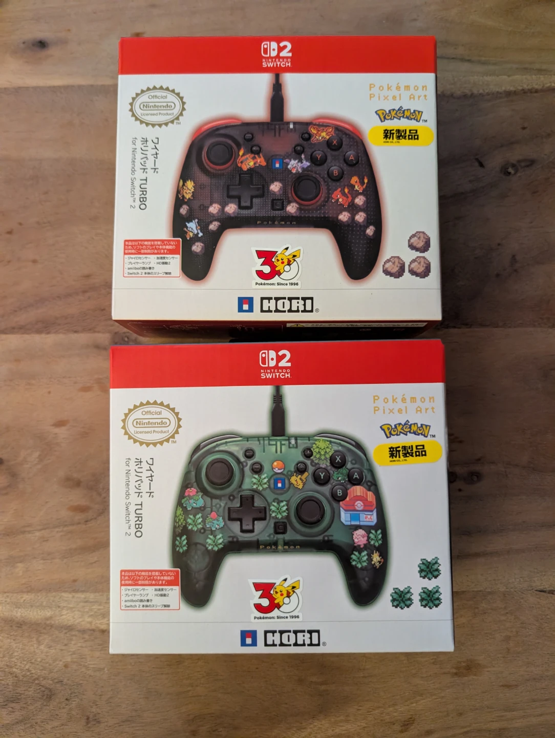 Hori pokemon pixel art controllers - 60 each both 100