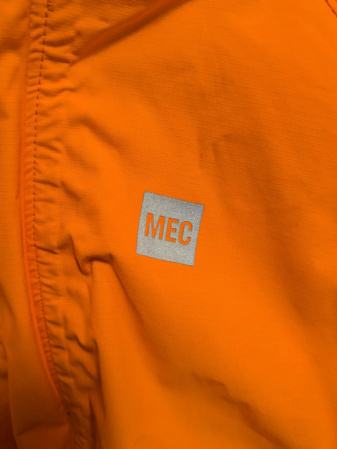 MEC infant rain jacket, bright orange, size 24M 🏈 - photo 2