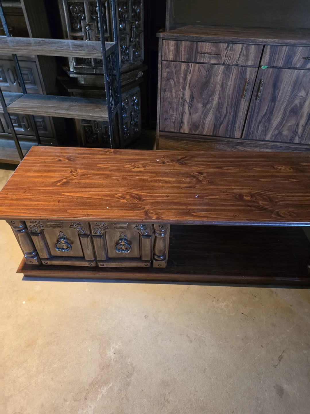 Vintage solid wood coffee table - photo 3