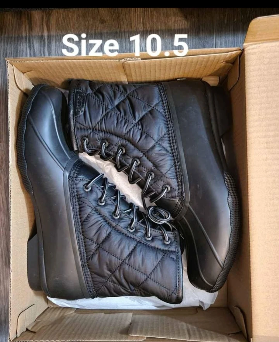 Sperry Saltwater Duck Nylon Boots - Black - Size 10.5 for men - photo 2