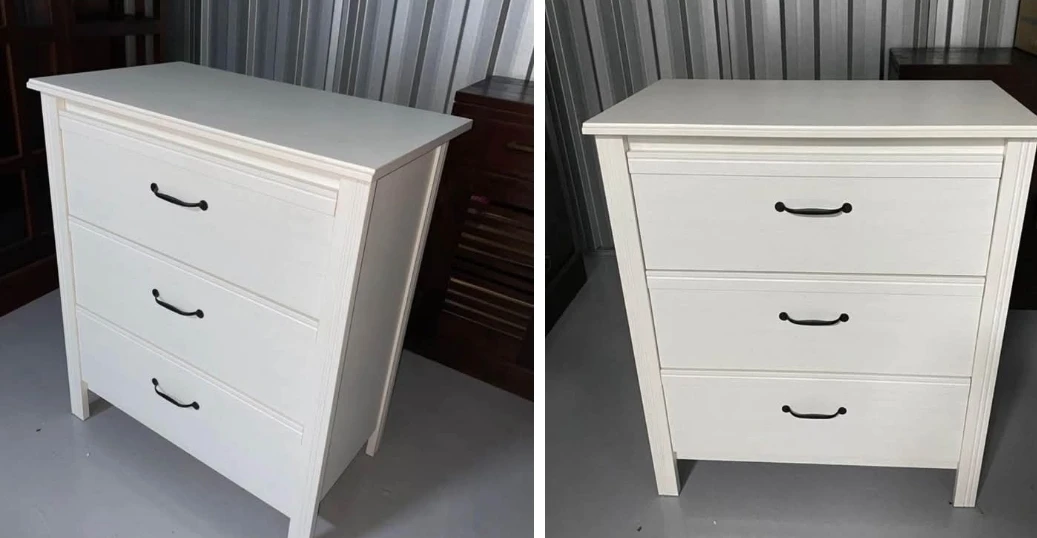 White 3-Drawer Dresser