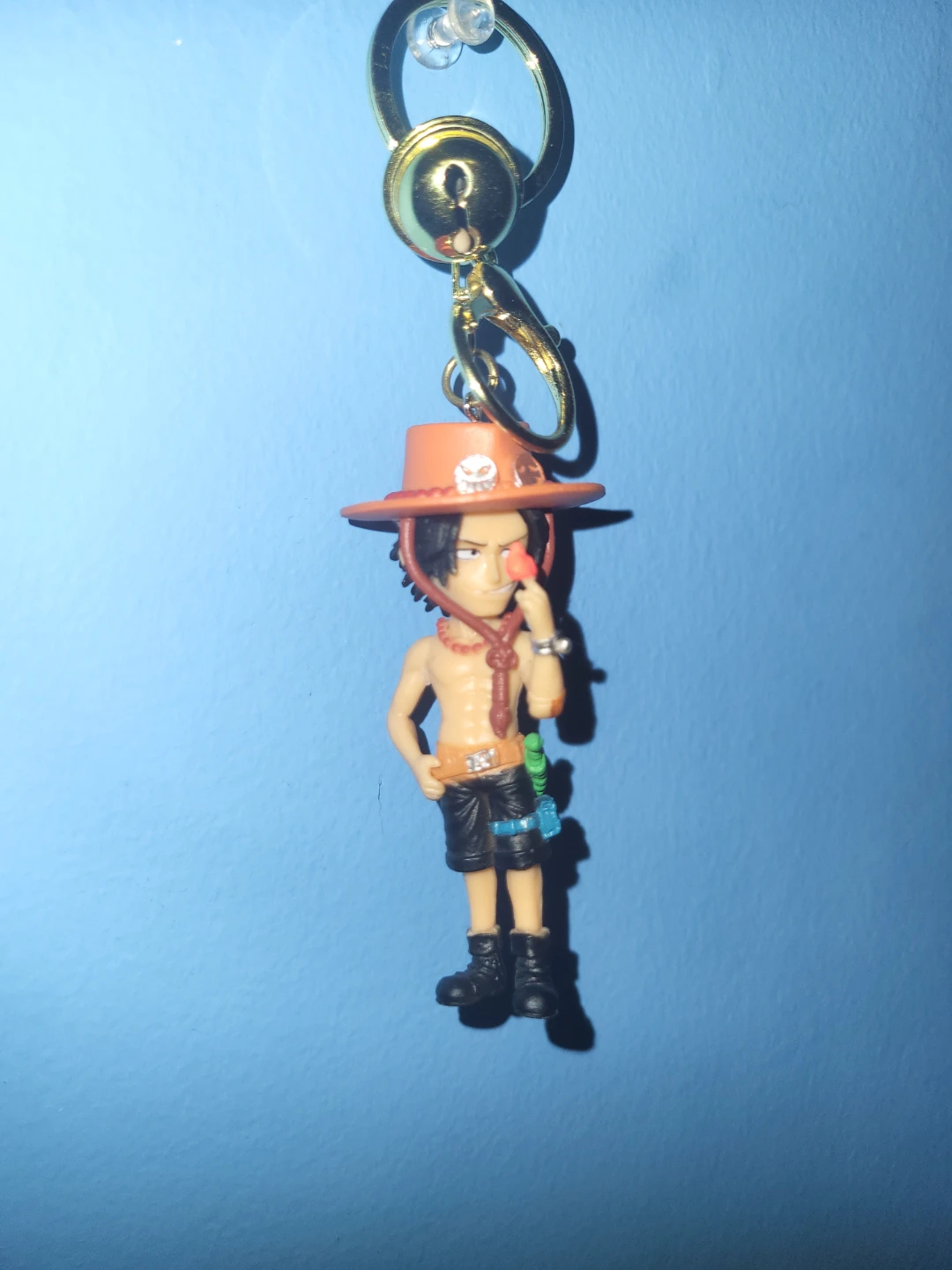 One Piece Ace Character Keychain