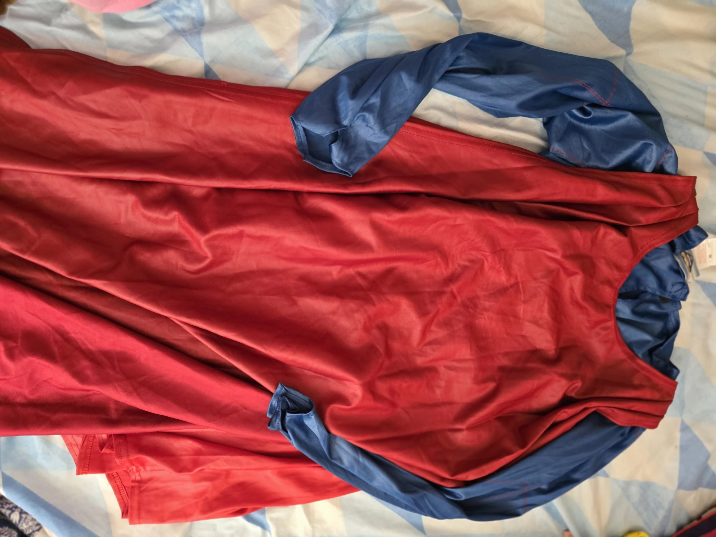 Supergirl Costume Dress with Cape Medium - photo 4