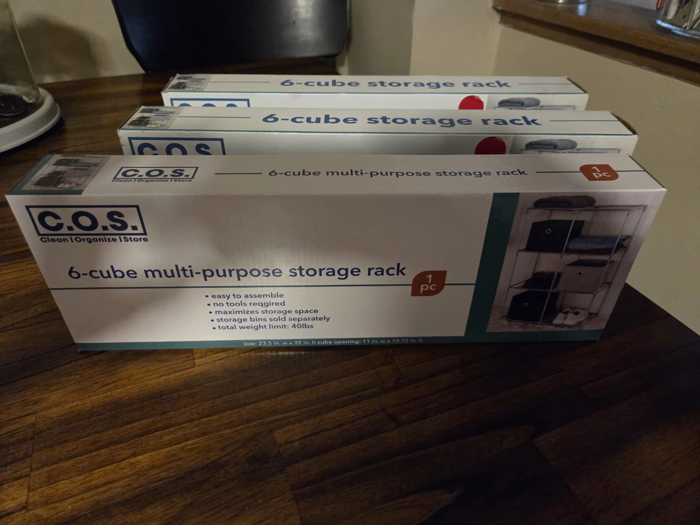 6-Cube Multi-Purpose Storage Rack