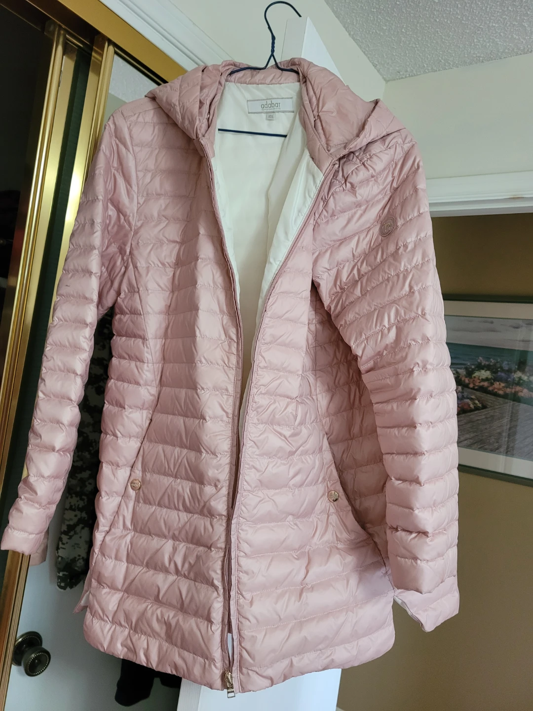 A🏈dabar Light Pink Puffer Jacket