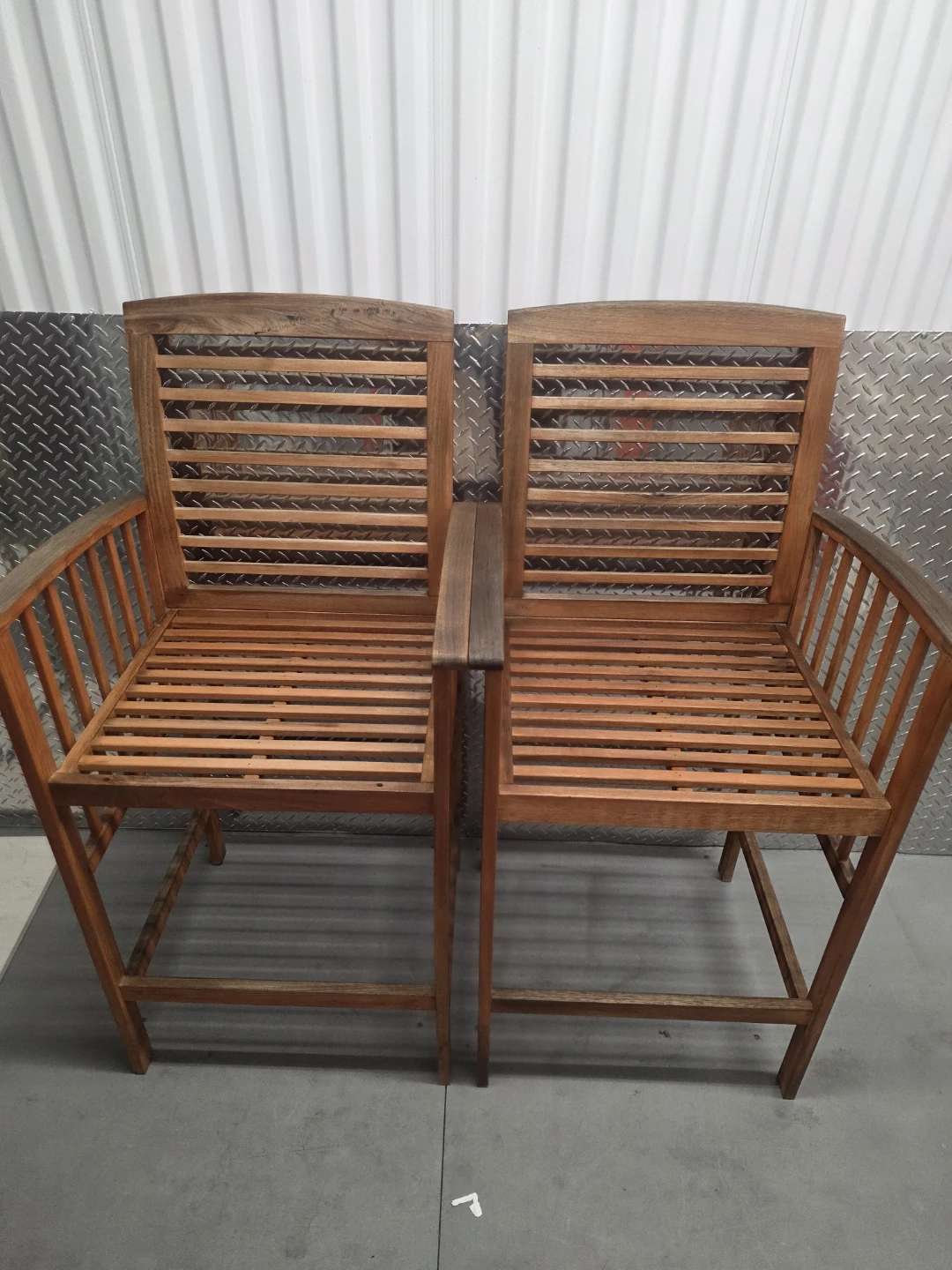 Safavieh Wood Outdoor Patio Bar Stools Set of 2