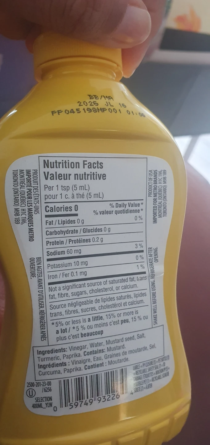 Selection Yellow Mustard 400ml - photo 2