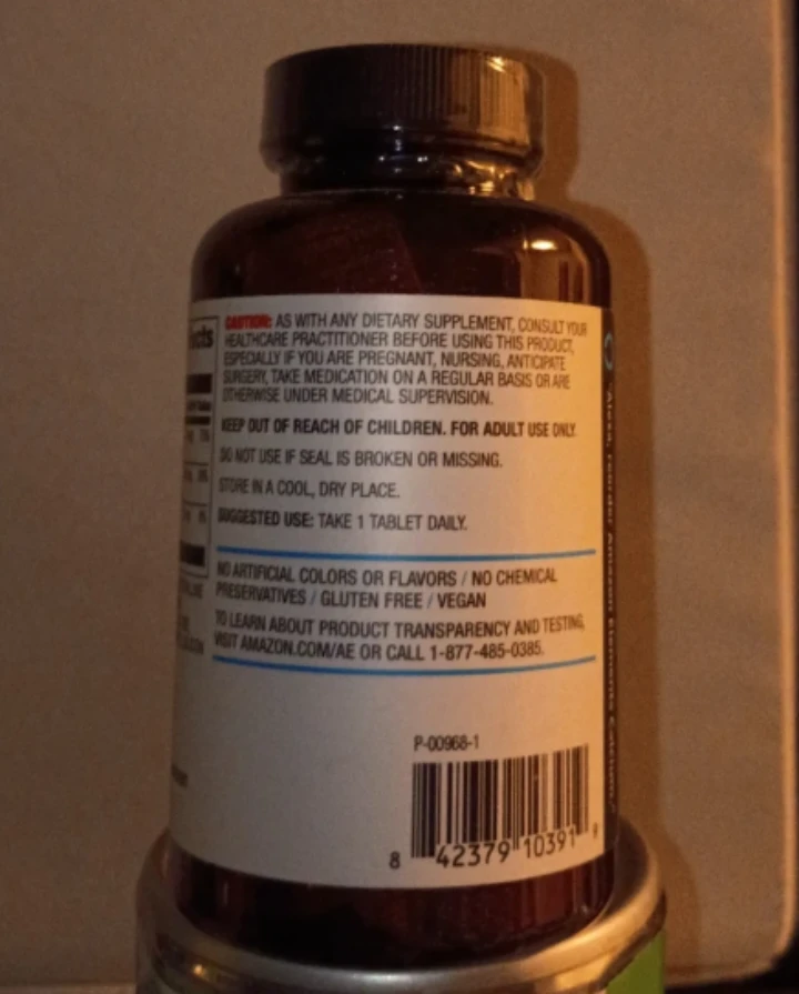 Amazon Elements Calcium Dietary Supplement 65 Tablets 🏈 - photo 3