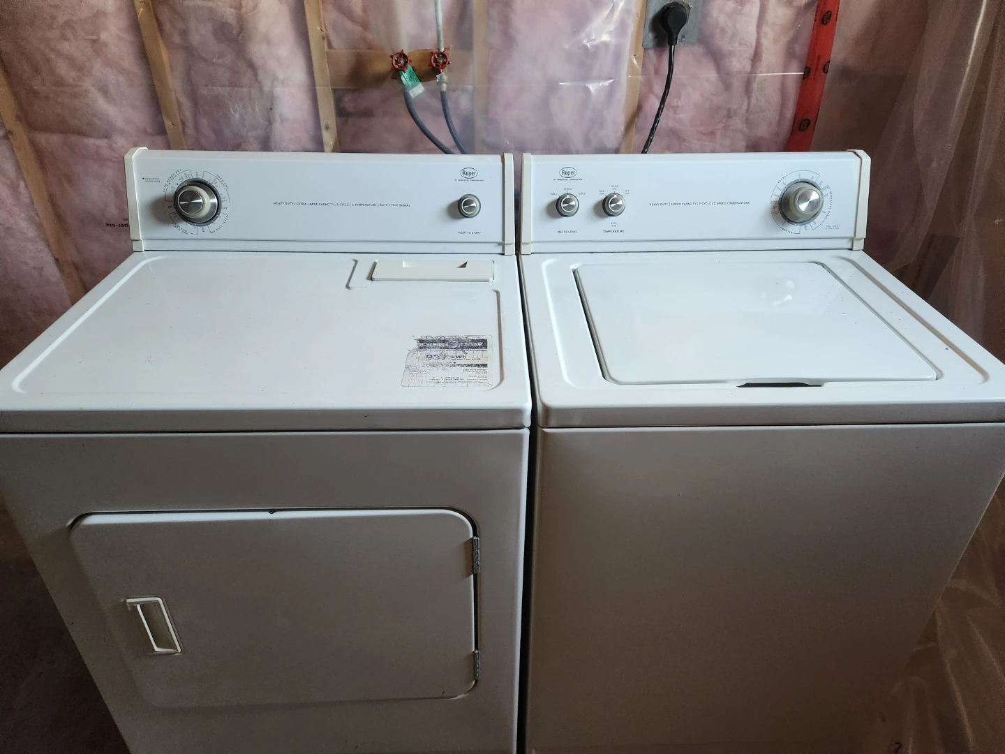 Roper Washer and Dryer Set