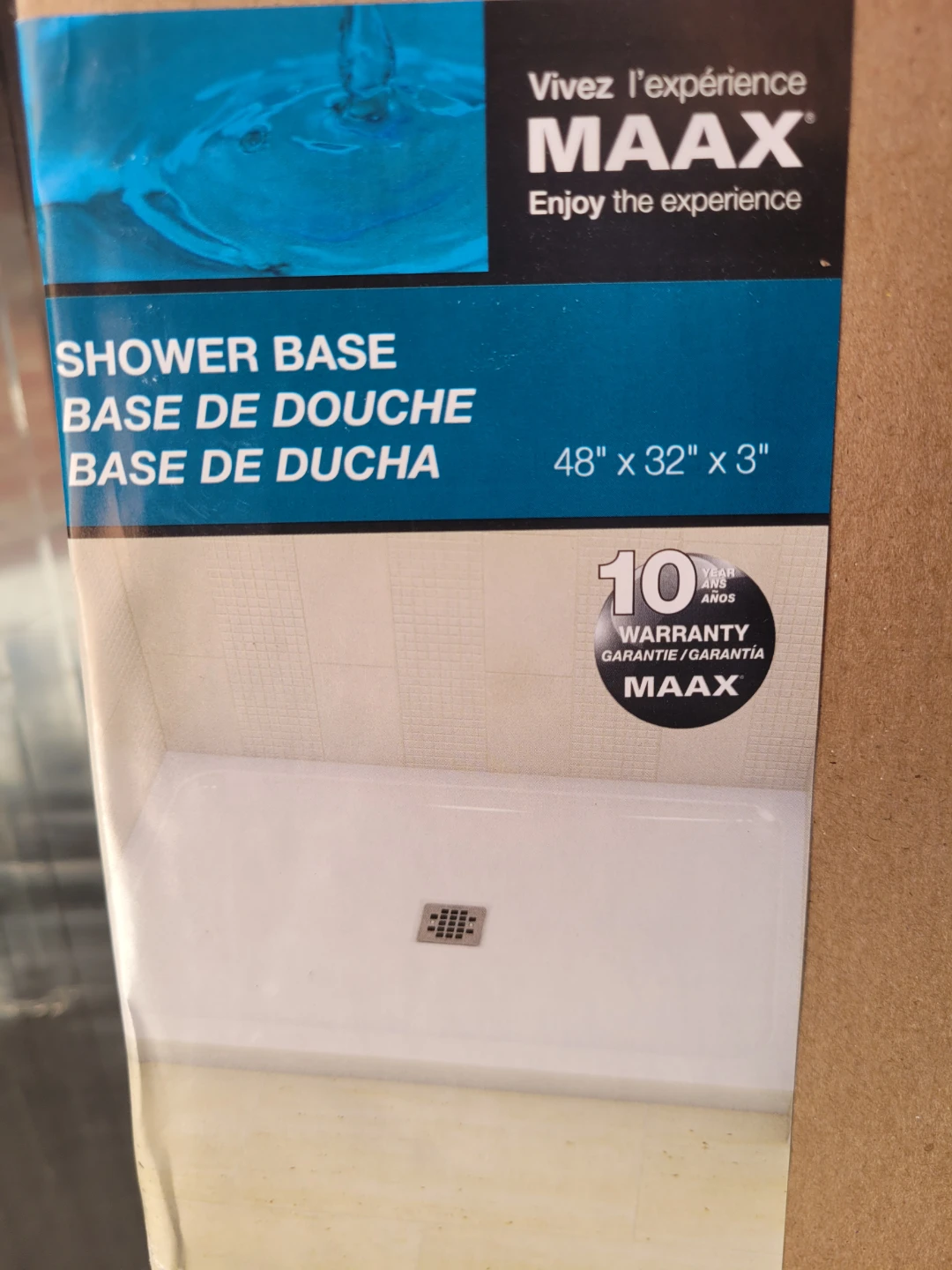 MAAX Acrylic Shower Base 48" x 32" - photo 2