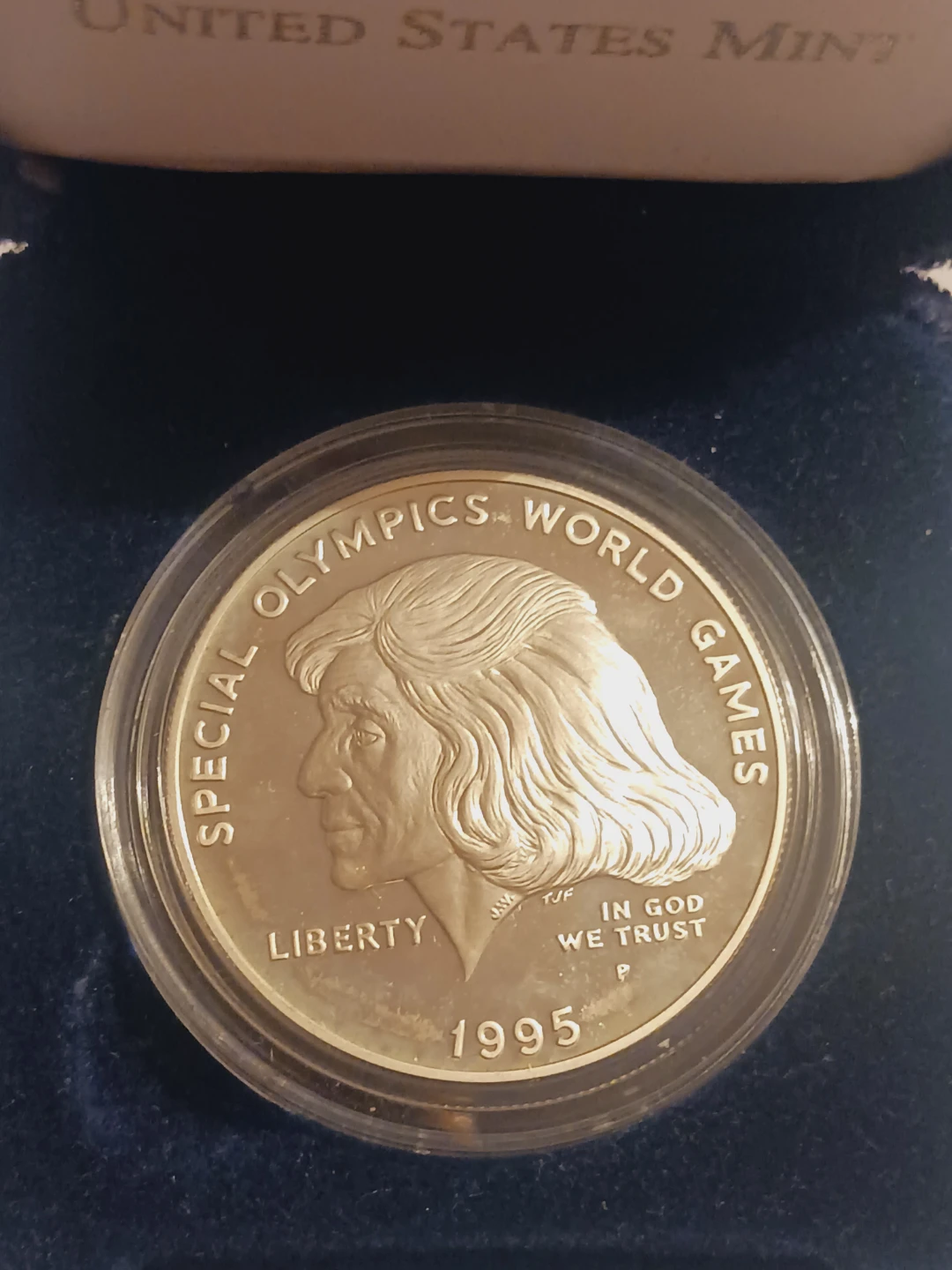 1995 Special Olympics World Games Silver Dollar - photo 2