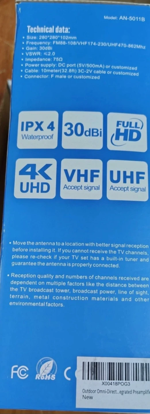 Outdoor TV Antenna AN-5011B - photo 3