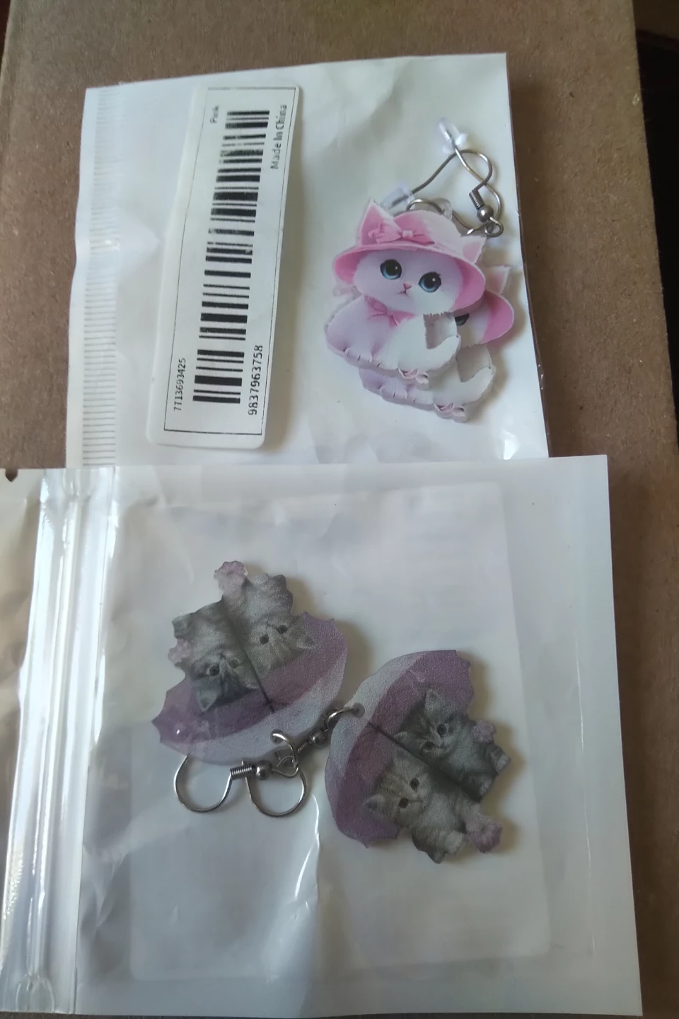 Cat earrings