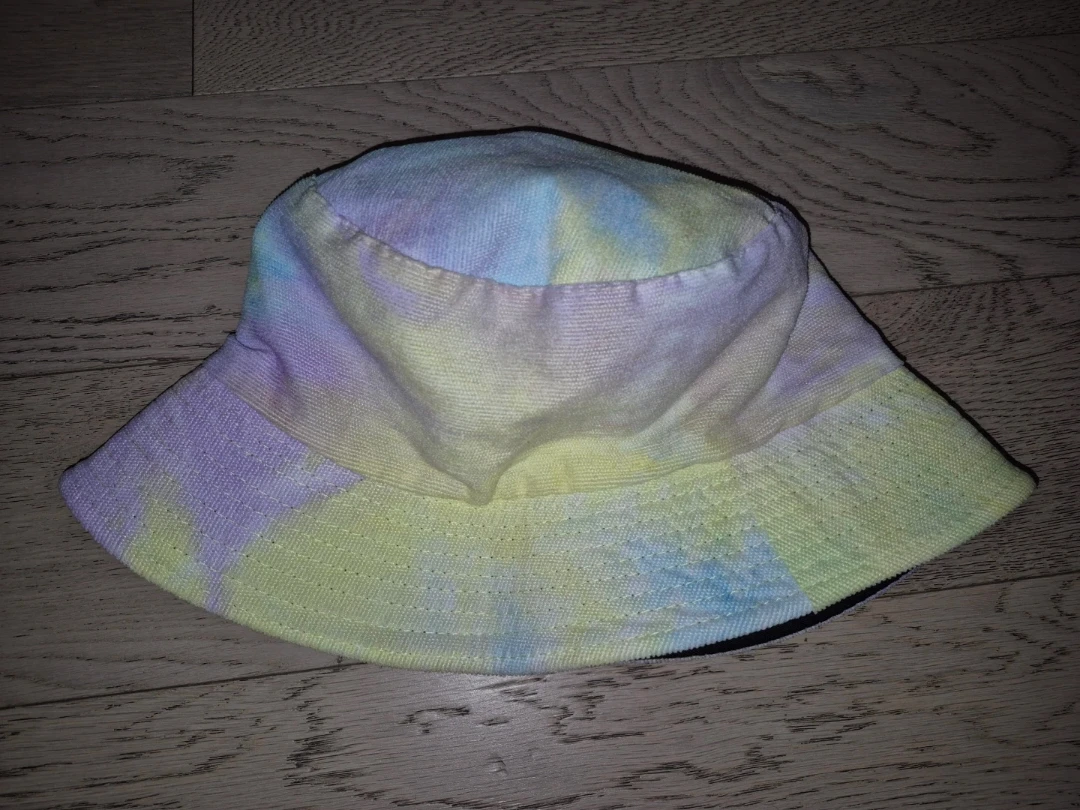 Reversible Tie-Dye and Black Bucket Hat