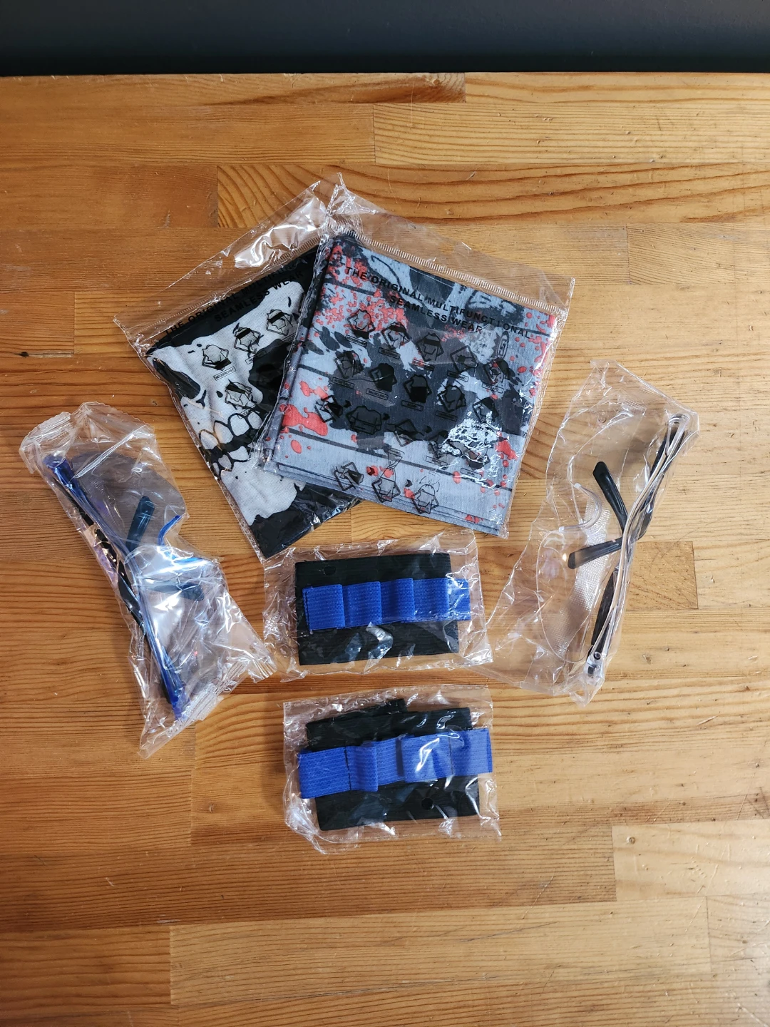 Foam Dart Gear Set - Safety Glasses, Face Masks, Wrist Bands