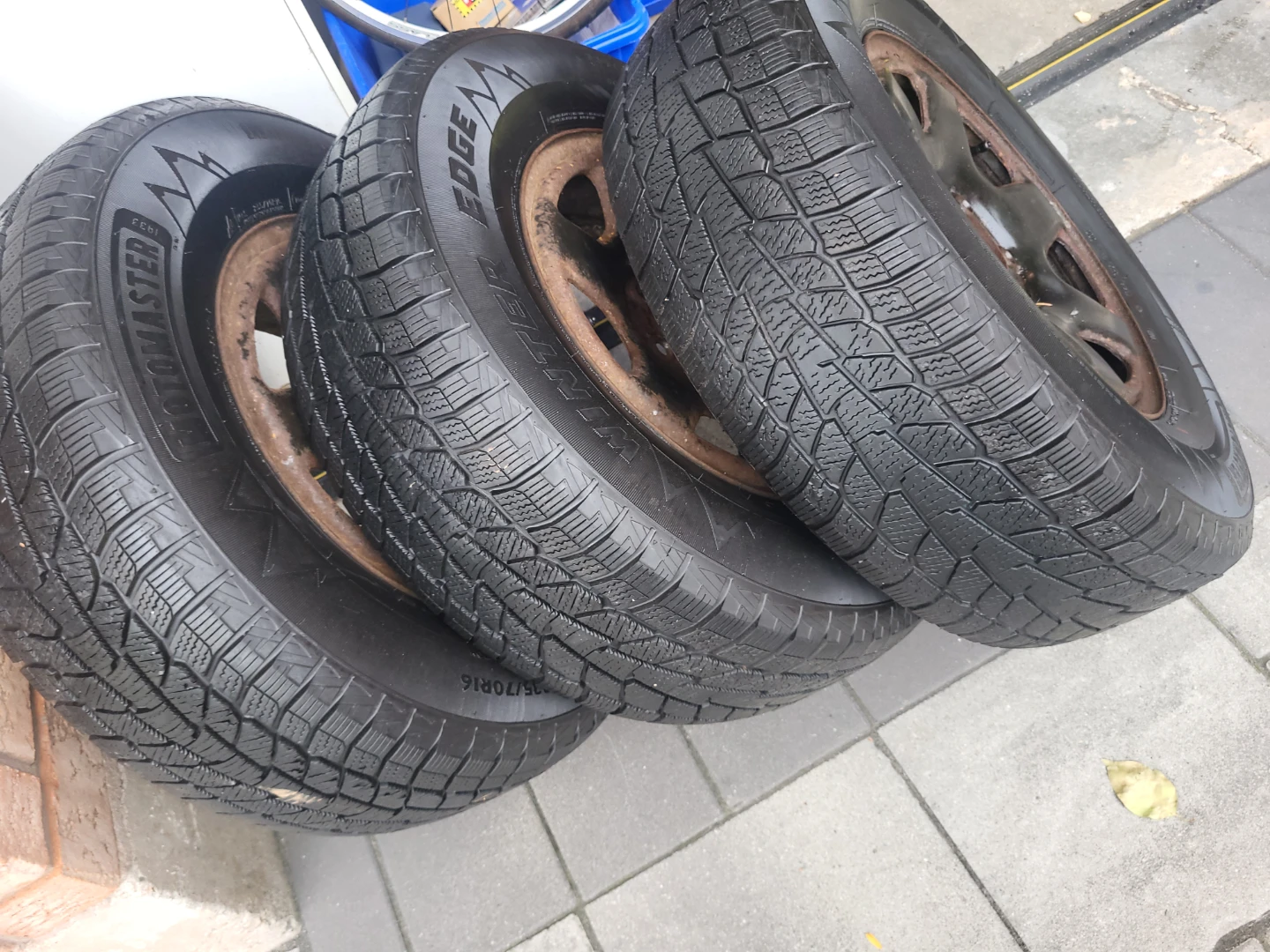 Motomaster Winter Edge Tires with Rims