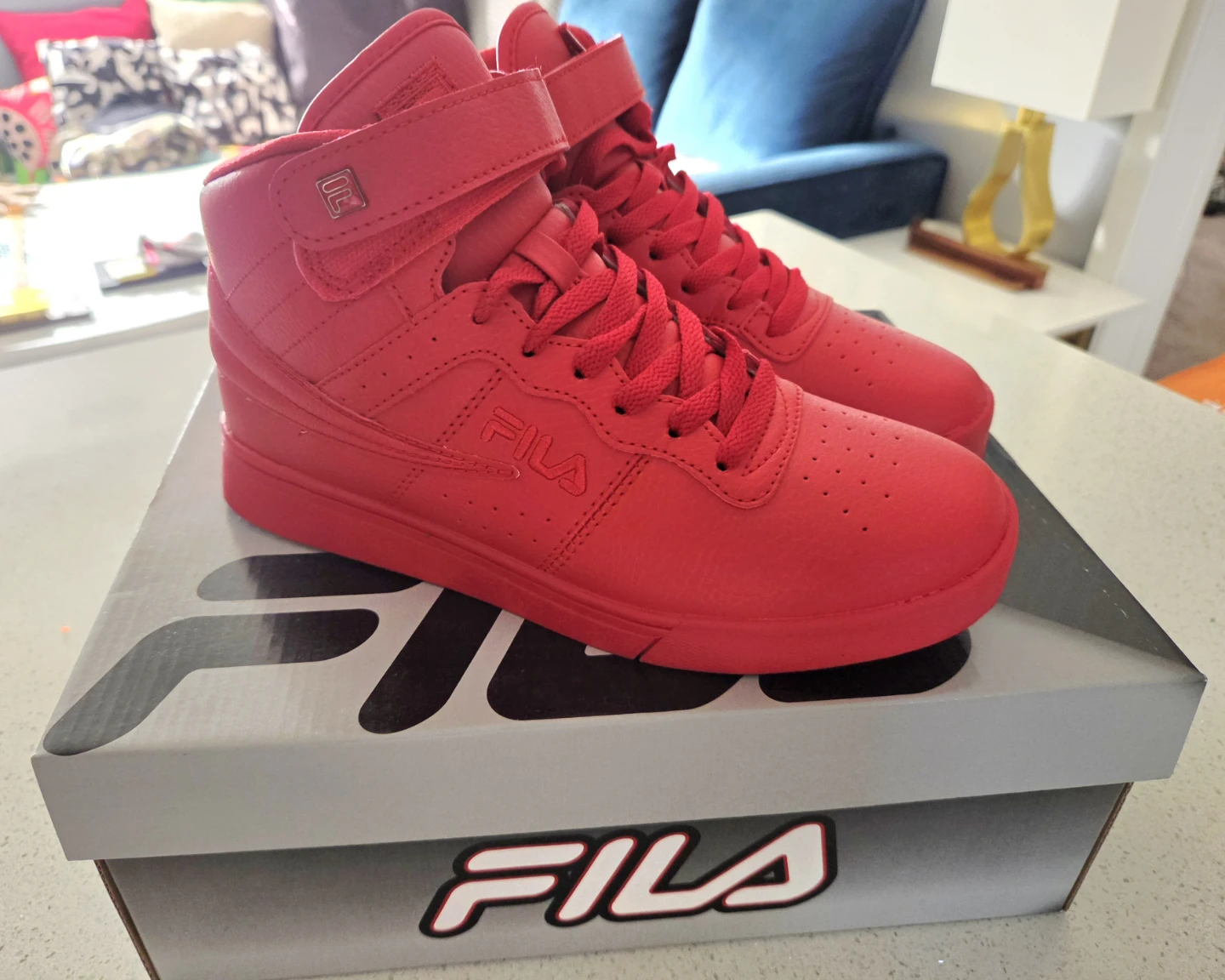 Fila High-Top Sneakers Red - photo 2