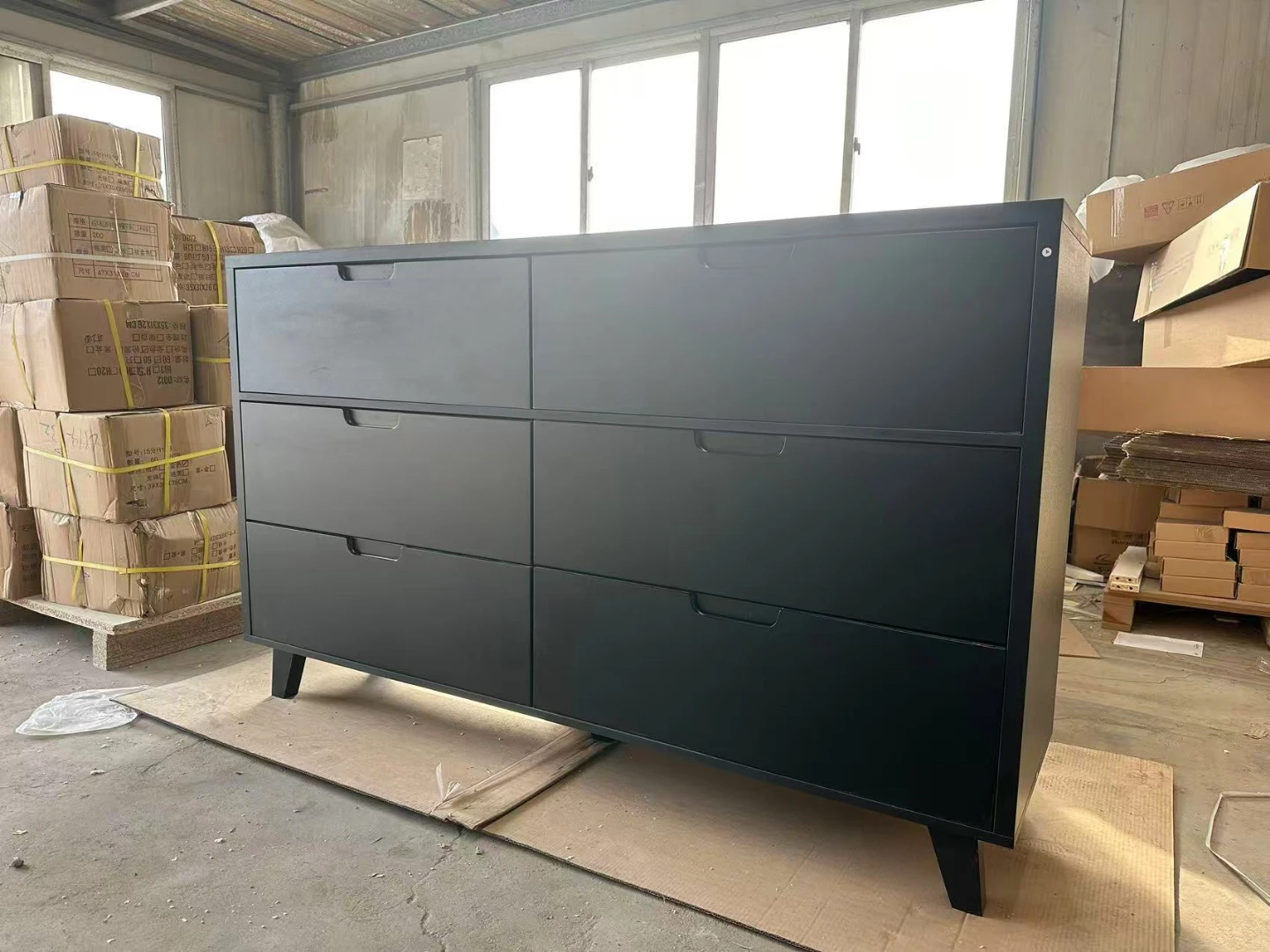 Black 6-Drawer Dresser - photo 2