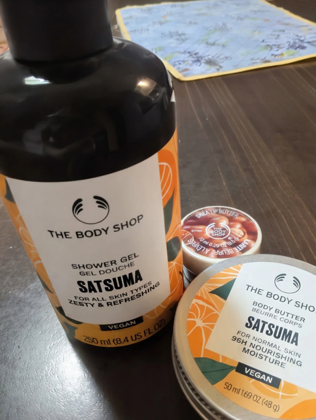 The  Body Shop Sutsuma & Shea Butter Trinity Trio.